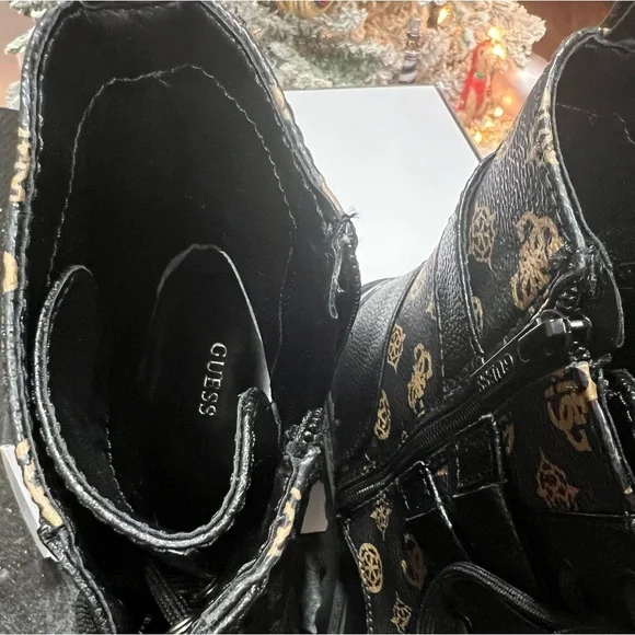 Guess Orana Combat Boots Size 9.5M 🤎❤️‍🔥NIB FROM MACY’s SIZE 8.5 - Picture 10 of 11